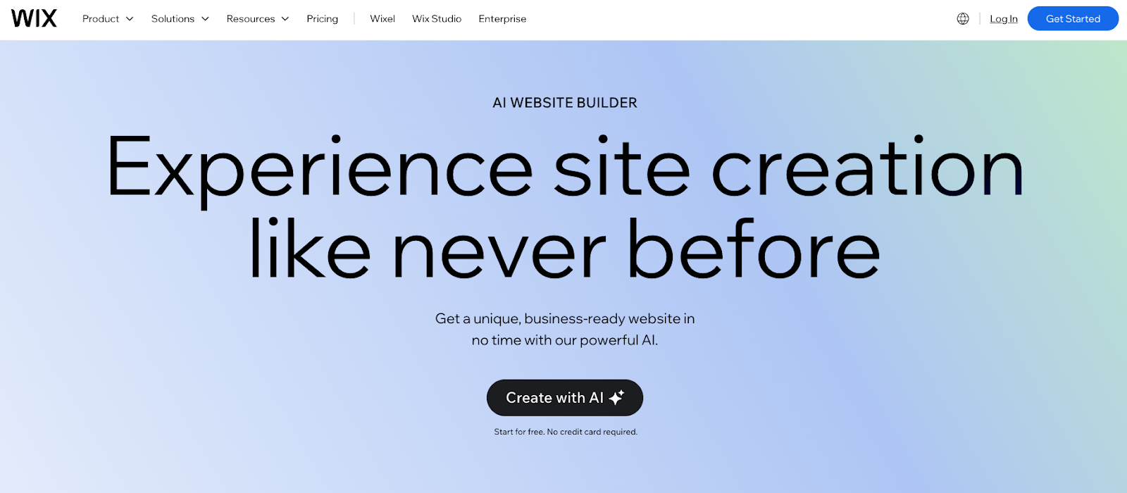 Wix website